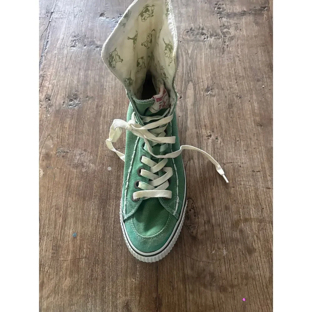 True Religion Green High Tops Size USA 11